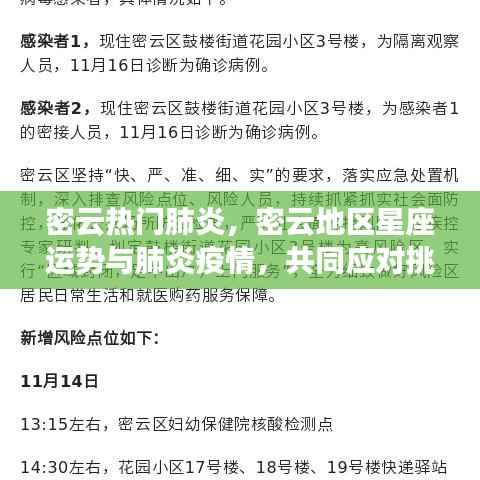 密云地区肺炎疫情与星座运势,共同应对挑战