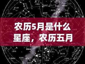 农历五月星座解析与运势,探寻属于你的星座魅力