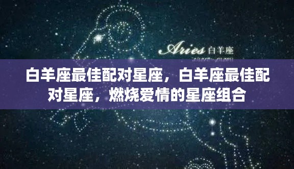 白羊座最佳配对星座组合,燃烧爱情的星座搭配