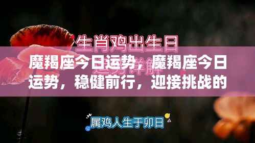 魔羯座今日运势,稳健前行,挑战自我,迎接挑战的日子