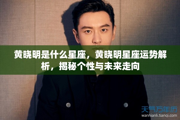 黄晓明星座解析揭秘,个性特点与未来走向的运势探讨
