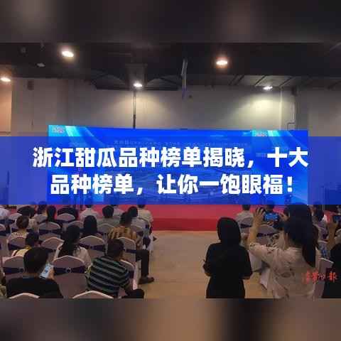 浙江甜瓜品种榜单揭晓,十大品种榜单,让你一饱眼福!